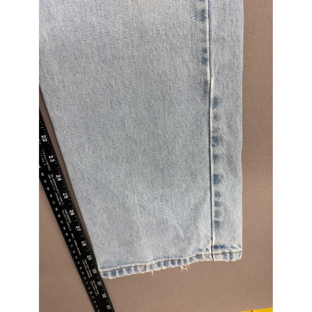 Levis‎ 505 Mens 34x32 Light Wash Straight Leg Regular Fit Vintage Denim Jeans